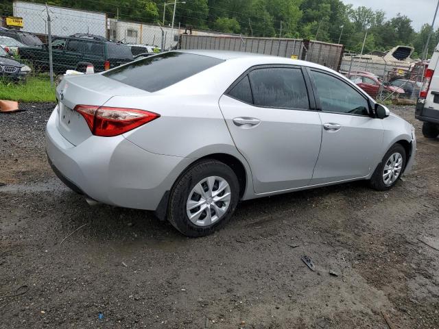 2T1BURHE8KC156779 - 2019 TOYOTA COROLLA L ვერცხლისფერი ფოტო 3