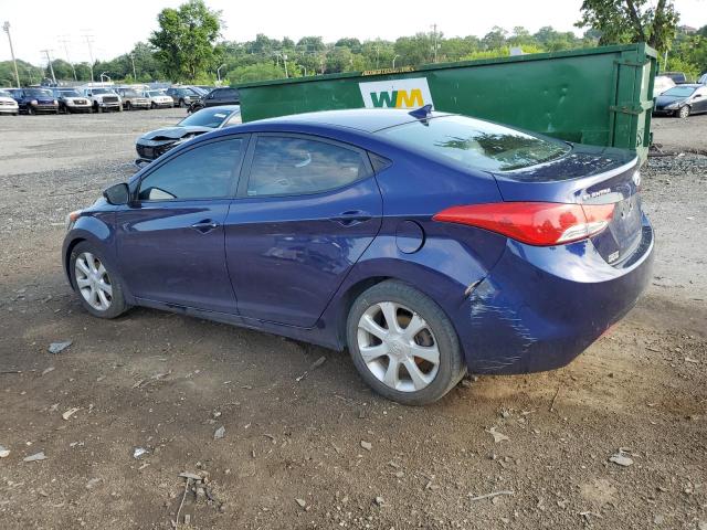 5NPDH4AE1DH219733 - 2013 HYUNDAI ELANTRA GLS BLUE photo 2