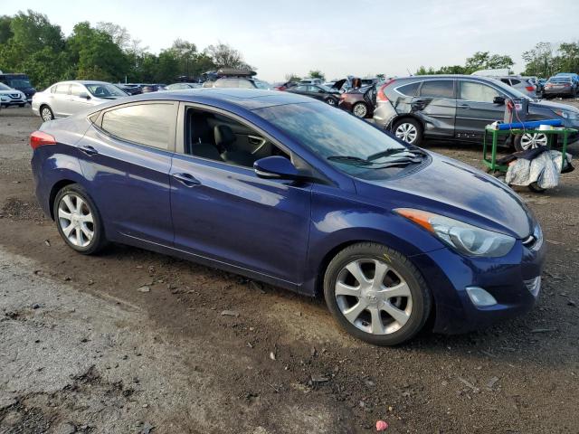 5NPDH4AE1DH219733 - 2013 HYUNDAI ELANTRA GLS BLUE photo 4