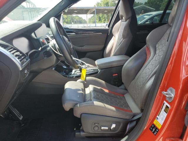 5YMTS0C07M9G81496 - 2021 BMW X3 M COMPETITION ORANGE photo 7