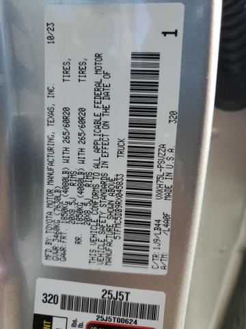 5TFMC5DB9RX045833 - 2024 TOYOTA TUNDRA CREWMAX PLATINUM 银色 照片 12