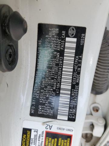 4T1BK3DB2BU422813 - 2011 TOYOTA AVALON BASE 白色 照片 12