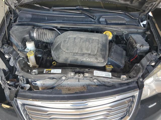 2C4RC1CG9ER304342 - 2014 CHRYSLER TOWN & COU TOURING L BLACK photo 12