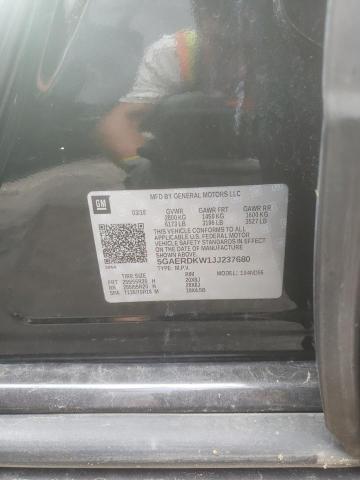 5GAERDKW1JJ237680 - 2018 BUICK ENCLAVE AVENIR შავი ფოტო 13