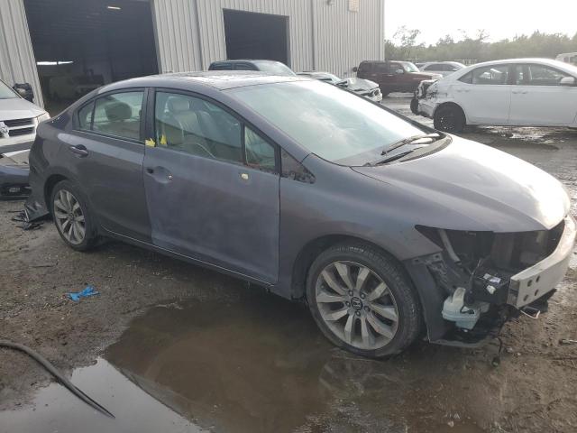 2HGFB2F96FH509571 - 2015 HONDA CIVIC EXL ვერცხლისფერი ფოტო 4