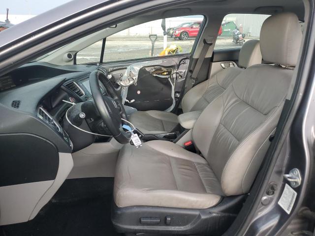 2HGFB2F96FH509571 - 2015 HONDA CIVIC EXL ვერცხლისფერი ფოტო 7
