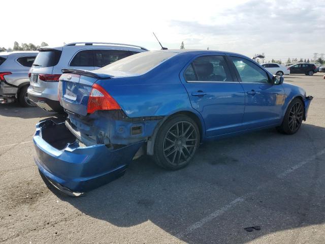 3FAHP0HA4CR224538 - 2012 FORD FUSION SE BLUE photo 3