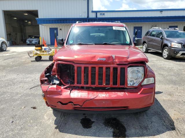 1J8GN28K68W154098 - 2008 JEEP LIBERTY SPORT MAROON photo 5