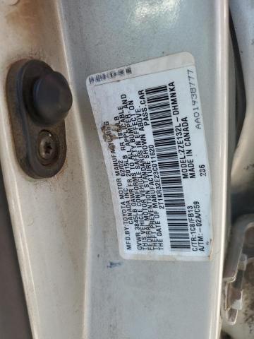 2T1KR32E23C011620 - 2003 TOYOTA COROLLA MA XR SILVER photo 12