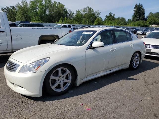 JNKBV61F68M262012 - 2008 INFINITI G35 WHITE photo 1