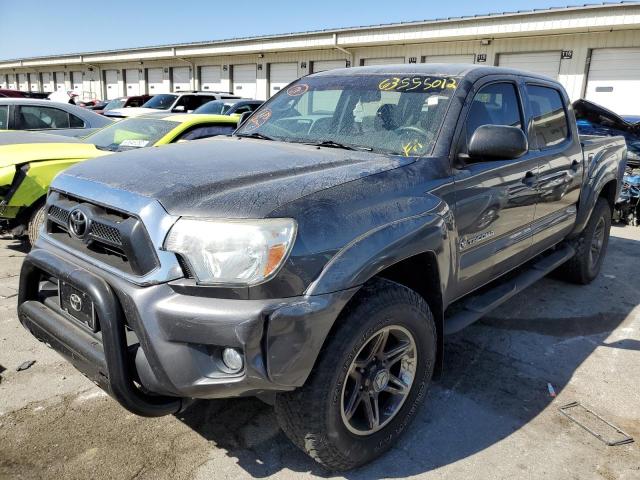 5TFJU4GNXDX046112 - 2013 TOYOTA TACOMA DOUBLE CAB PRERUNNER GRAY photo 2