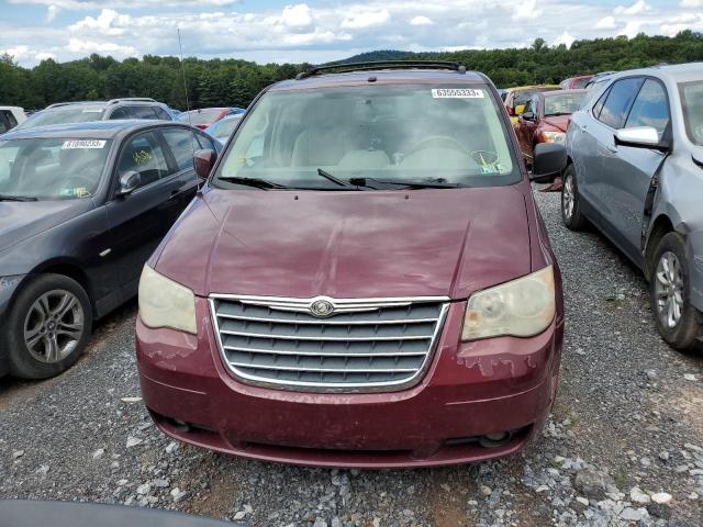 2A8HR54P48R843741 - 2008 CHRYSLER TOWN & COU TOURING BURGUNDY photo 5