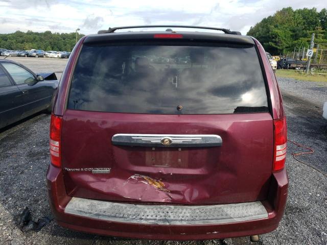 2A8HR54P48R843741 - 2008 CHRYSLER TOWN & COU TOURING BURGUNDY photo 6