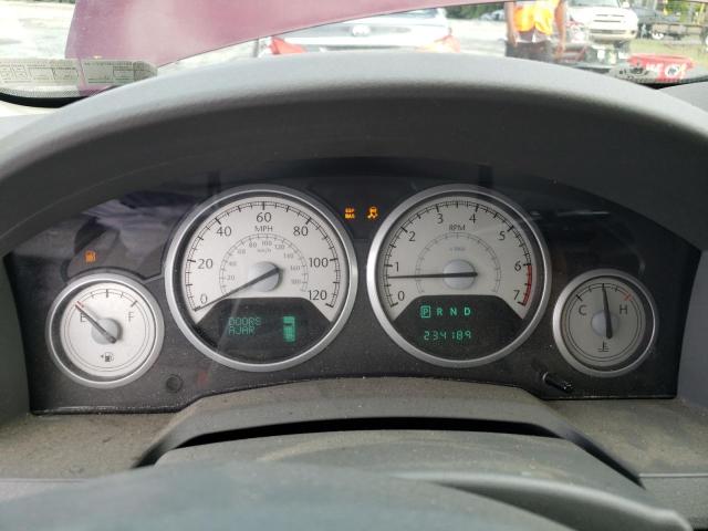 2A8HR54P48R843741 - 2008 CHRYSLER TOWN & COU TOURING BURGUNDY photo 9