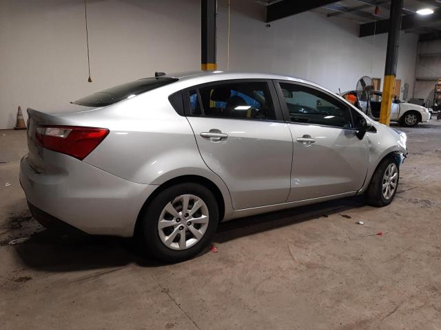 KNADM4A33D6266859 - 2013 KIA RIO LX SILVER photo 3