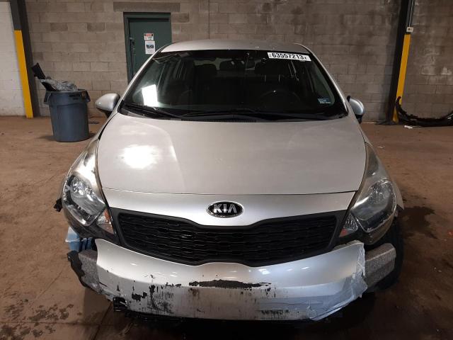 KNADM4A33D6266859 - 2013 KIA RIO LX SILVER photo 5