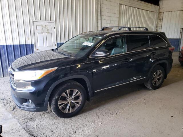 5TDJKRFH1ES012940 - 2014 TOYOTA HIGHLANDER XLE BLACK photo 1