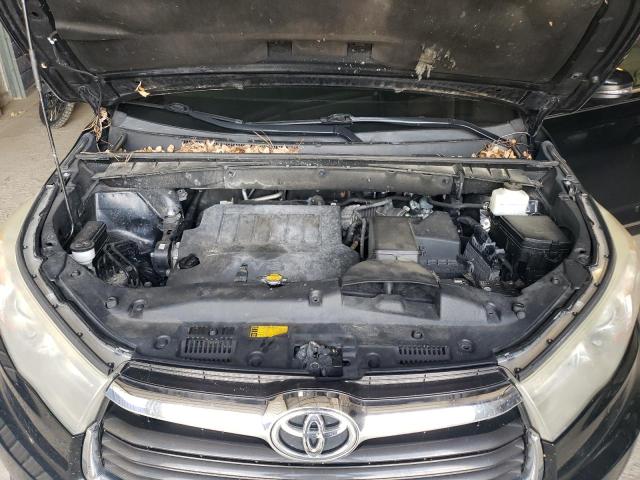 5TDJKRFH1ES012940 - 2014 TOYOTA HIGHLANDER XLE BLACK photo 12