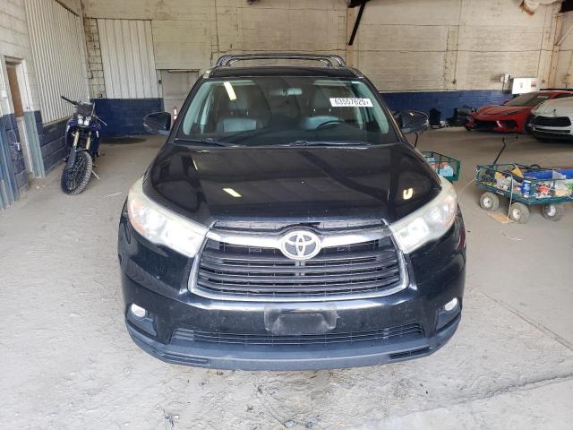 5TDJKRFH1ES012940 - 2014 TOYOTA HIGHLANDER XLE BLACK photo 5