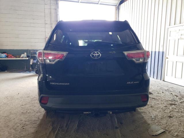 5TDJKRFH1ES012940 - 2014 TOYOTA HIGHLANDER XLE BLACK photo 6