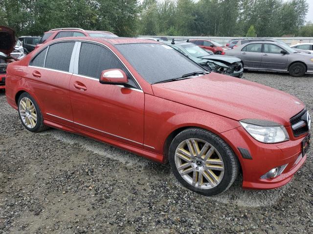 WDDGF54XX9F211885 - 2009 MERCEDES-BENZ C 300 RED photo 4