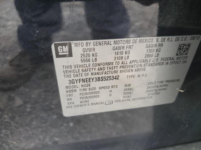 3GYFNEEY3BS525342 - 2011 CADILLAC SRX PERFORMANCE COLLECTION Noir photo 13