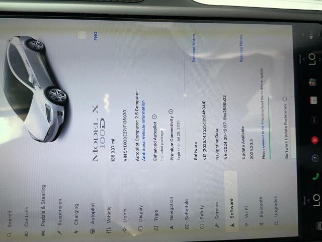 5YJXCDE27JF136930 - 2018 TESLA MODEL X Ağ foto 8