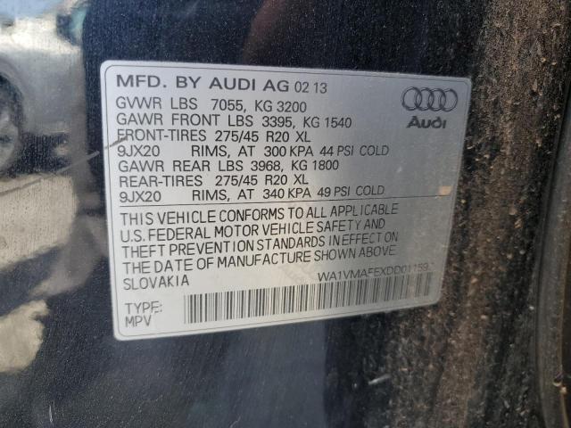 WA1VMAFEXDD011597 - 2013 AUDI Q7 PRESTIGE 黑色 照片 12