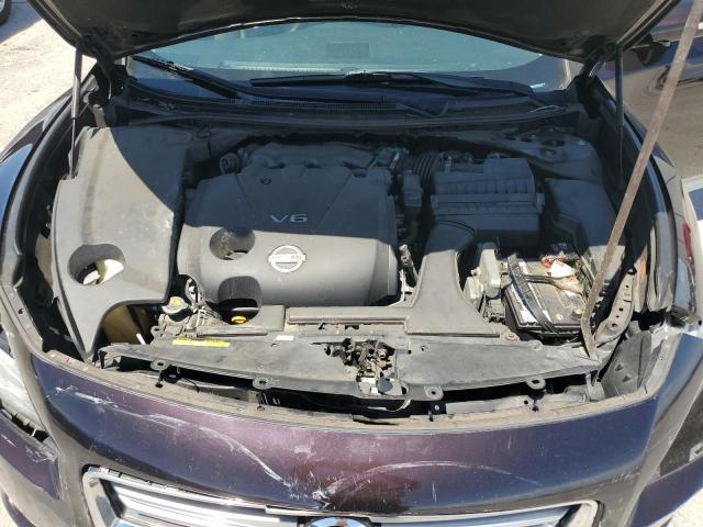 1N4AA5AP6CC867163 - 2012 NISSAN MAXIMA S MAROON photo 11