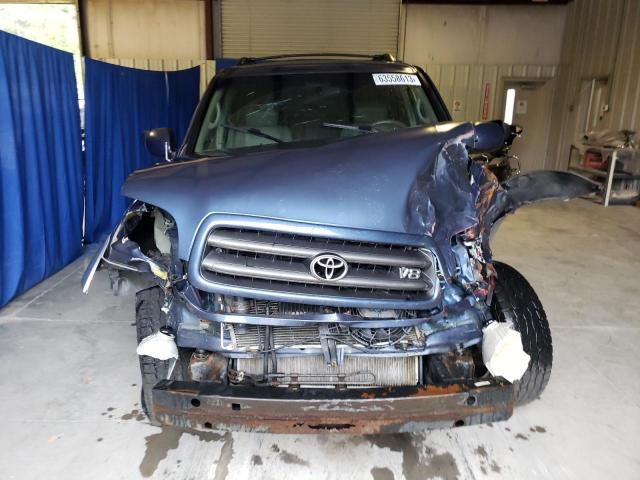 5TDBT44A24S227655 - 2004 TOYOTA SEQUOIA SR5 BLUE photo 5