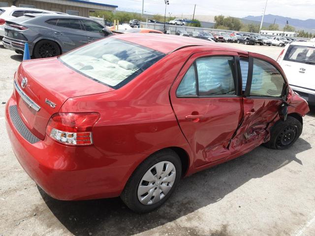 JTDBT4K39A1390963 - 2010 TOYOTA YARIS RED photo 3