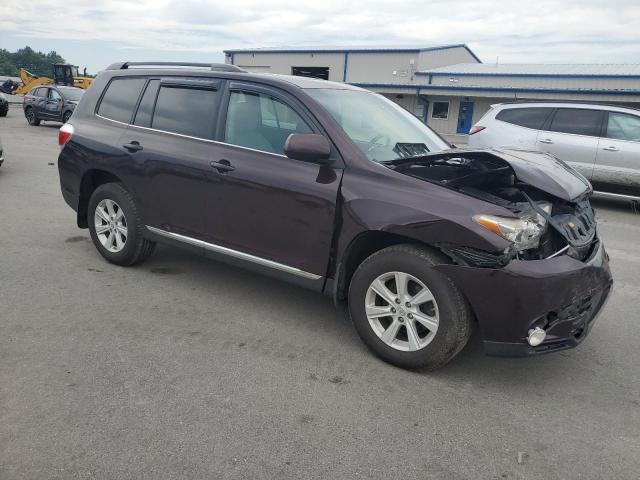 5TDBK3EHXCS120294 - 2012 TOYOTA HIGHLANDER BASE MAROON photo 4