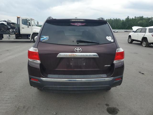 5TDBK3EHXCS120294 - 2012 TOYOTA HIGHLANDER BASE MAROON photo 6