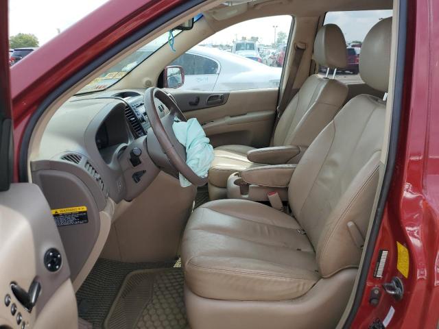 KNDMB233976176436 - 2007 KIA SEDONA EX RED photo 7