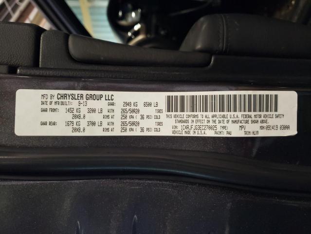 1C4RJFJG3EC270025 - 2014 JEEP GRAND CHER SUMMIT Մոխրագույն լուսանկար 10