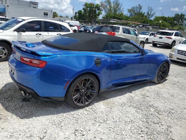1G1FK3D64H0213090 - 2017 CHEVROLET CAMARO ZL1 BLUE photo 3