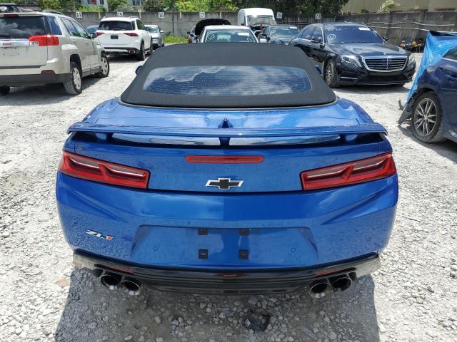 1G1FK3D64H0213090 - 2017 CHEVROLET CAMARO ZL1 BLUE photo 6