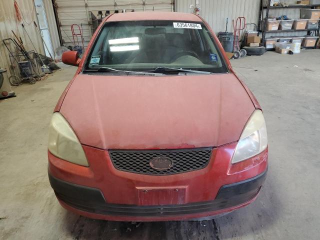 KNADE123486379414 - 2008 KIA RIO BASE RED photo 5