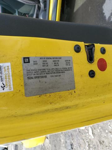 1G2AL18F087300168 - 2008 PONTIAC G5 YELLOW photo 12
