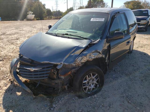 1A4GP45R66B664352 - 2006 CHRYSLER TOWN & COU BLUE photo 2