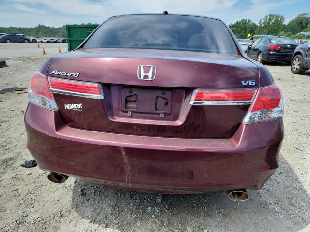 1HGCP3F86CA028389 - 2012 HONDA ACCORD EXL BURGUNDY photo 6