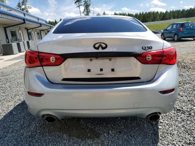 JN1BV7AP1EM691377 - 2014 INFINITI Q50 BASE SILVER photo 6