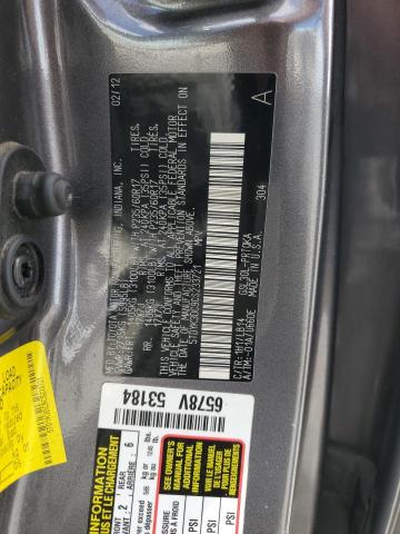 5TDYK3DC9CS233721 - 2012 TOYOTA SIENNA XLE GRAY photo 13