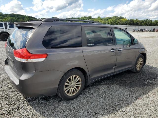 5TDYK3DC9CS233721 - 2012 TOYOTA SIENNA XLE GRAY photo 3