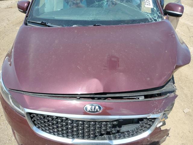 KNDMC5C15F6080914 - 2015 KIA SEDONA EX BURGUNDY photo 11