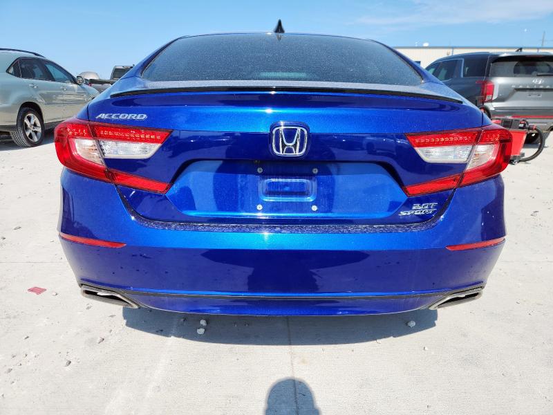 1HGCV2F32MA022210 - 2021 HONDA ACCORD SPORT Blau Foto 6