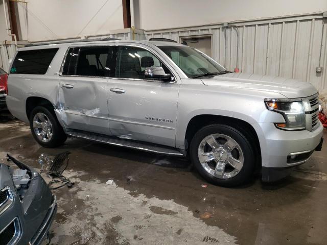 1GNSKKKC5FR270634 - 2015 CHEVROLET SUBURBAN K1500 LTZ SILVER photo 4