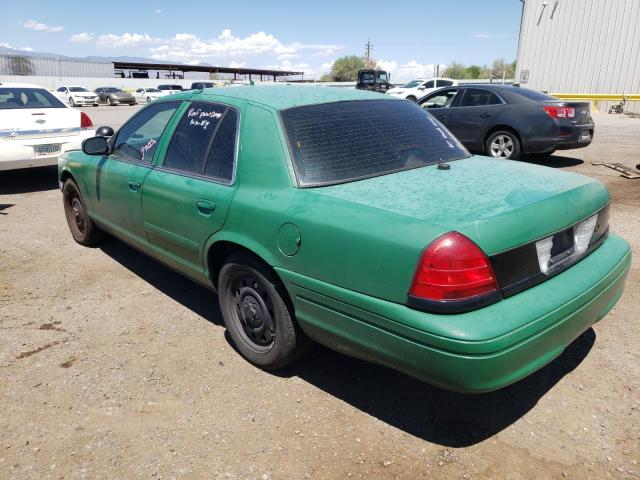 2FAHP71WX7X150256 - 2007 FORD CROWN VICT POLICE INTERCEPTOR GREEN photo 2