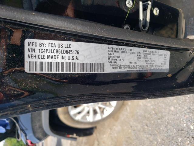 1C4PJLCB6LD645176 - 2020 JEEP CHEROKEE LATITUDE BLACK photo 13