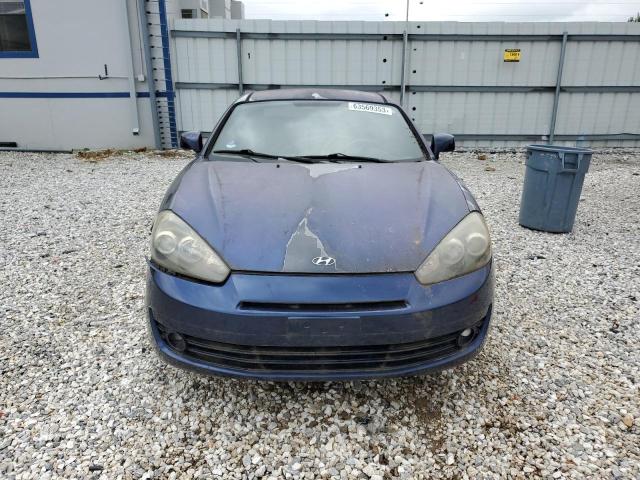 KMHHM66D48U289999 - 2008 HYUNDAI TIBURON GS BLUE photo 5